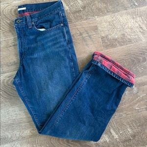 L.L. Bean flannel-lined jeans